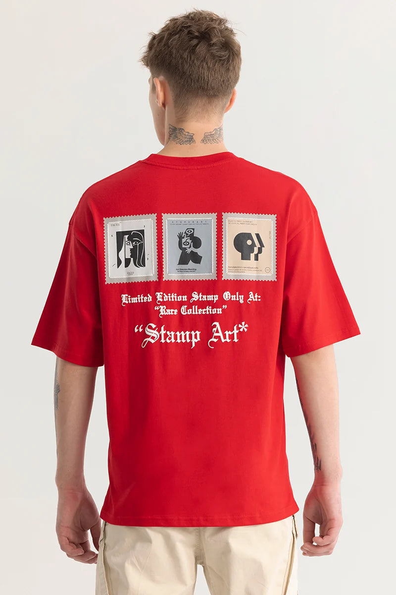 Chiara Red Graphic T-shirt