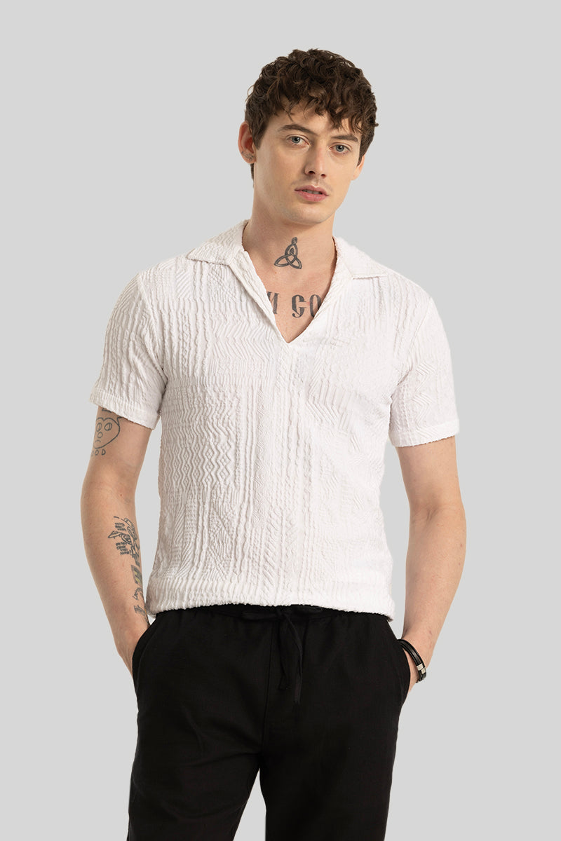 Jelle Off White Geometric Polo