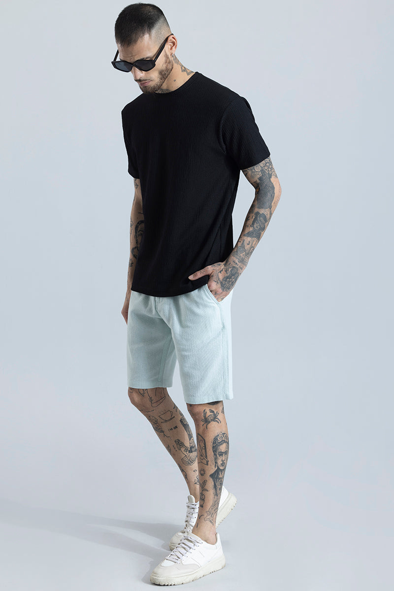 Tactile Black Textured T-shirt