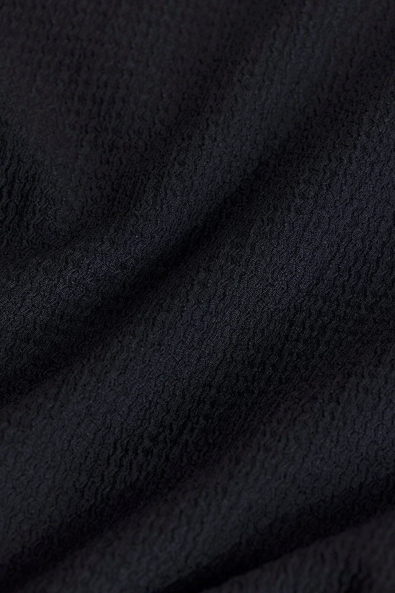 Tactile Black Textured T-shirt