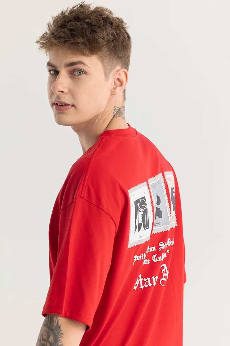 Chiara Red Graphic T-shirt