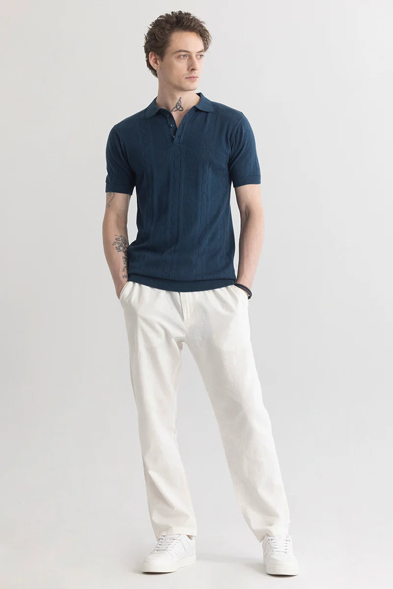 StitchSensei Navy Polo