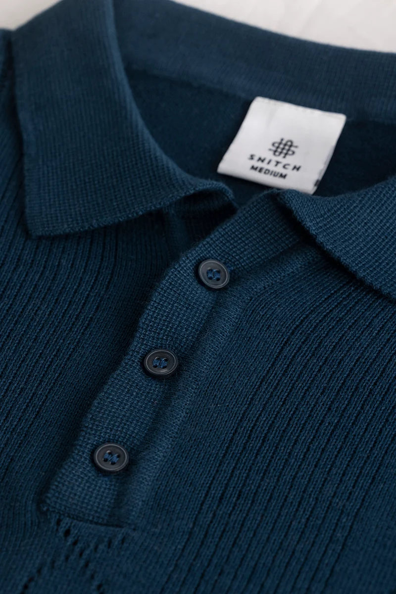 StitchSensei Navy Polo